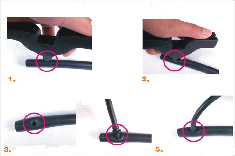 05-MSP-20-BK MSP-20 หัวพ่นหมอก 4 ทิศทาง OK Fog-01 + สายยาว 50 ซม.