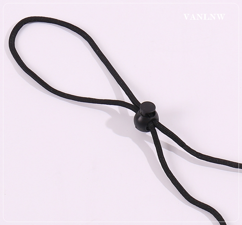 สายคล้องหน้ากากอนามัย MASK STRAPS BLACK สายคล้องแมส สำหรับผู้ใหญ่/เด็ก สายปรับระดับ คล้องคอได้ ใช้งานสะดวก