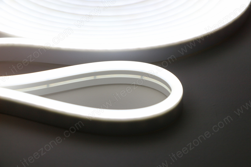 ไฟเส้น Neon Flex 12V Silicone สี White ขาว (กันน้ำ)