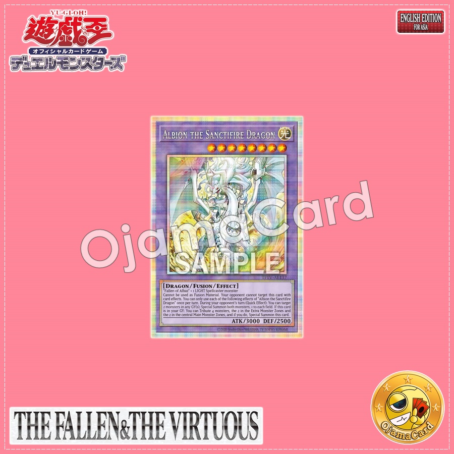 TFTV-AE137 : Albion the Sanctifire Dragon / Albion the True Flame Dragon (Prismatic Secret Rare)