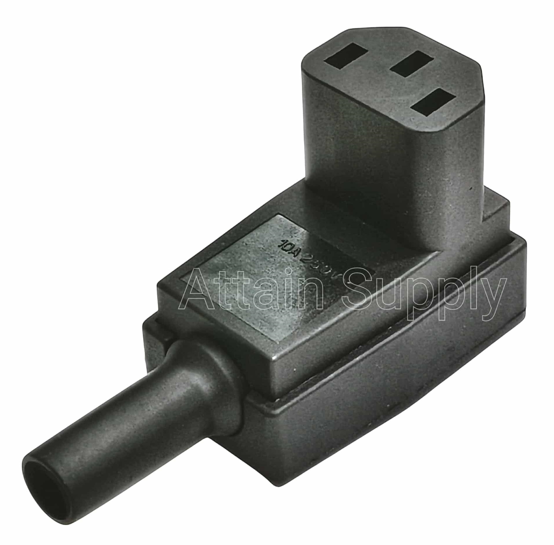 ปลั๊กคอม 3ขา ตัวเมีย-แบบต่อสาย/รุ่นงอ