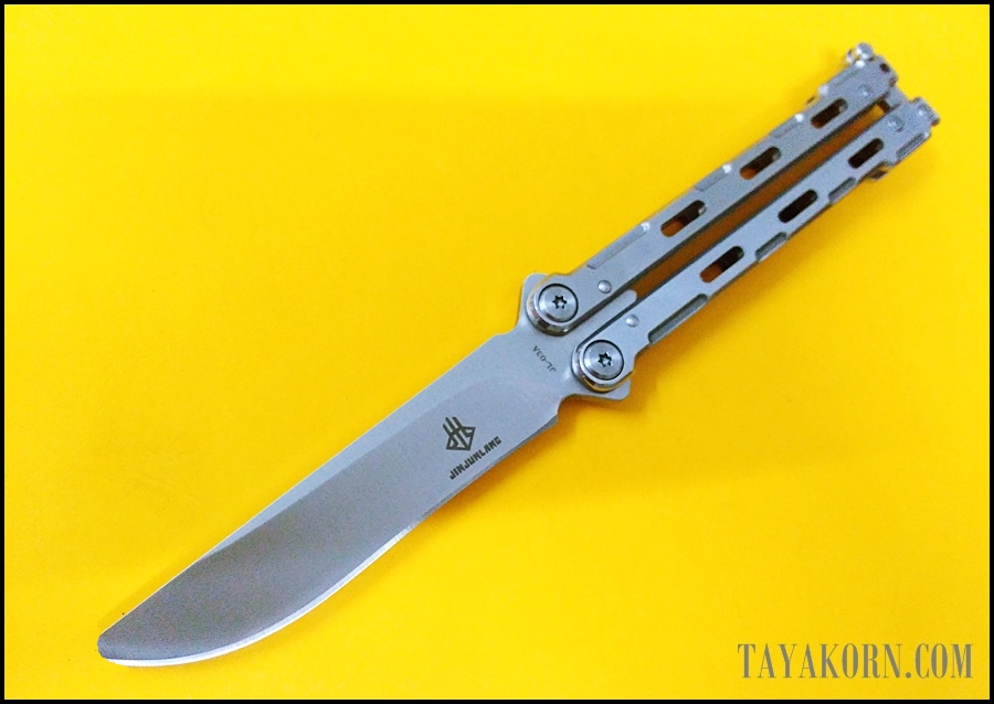 มีดซ้อมควง ไวท์มุรามะ White Murama Balisong Trainer Knife TKBS-WM778TR