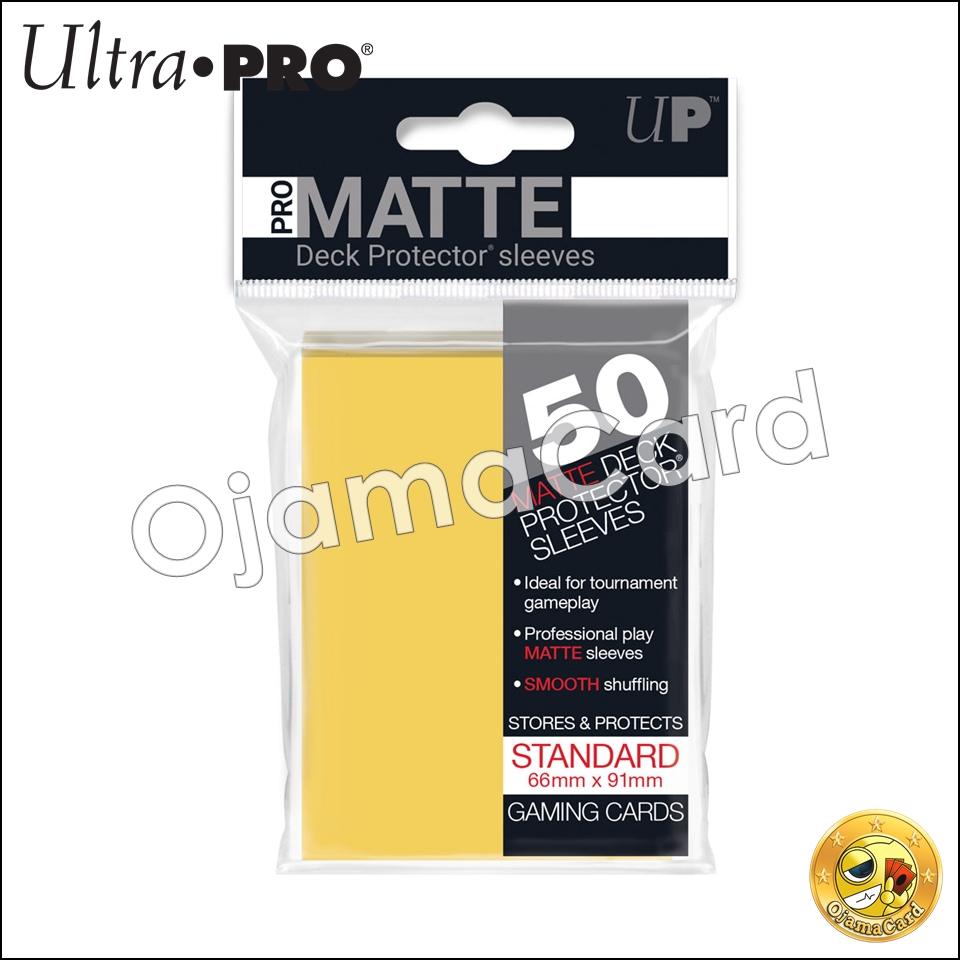 Ultra•Pro PRO-Matte Standard Deck Protector Sleeves (50ct) — Yellow