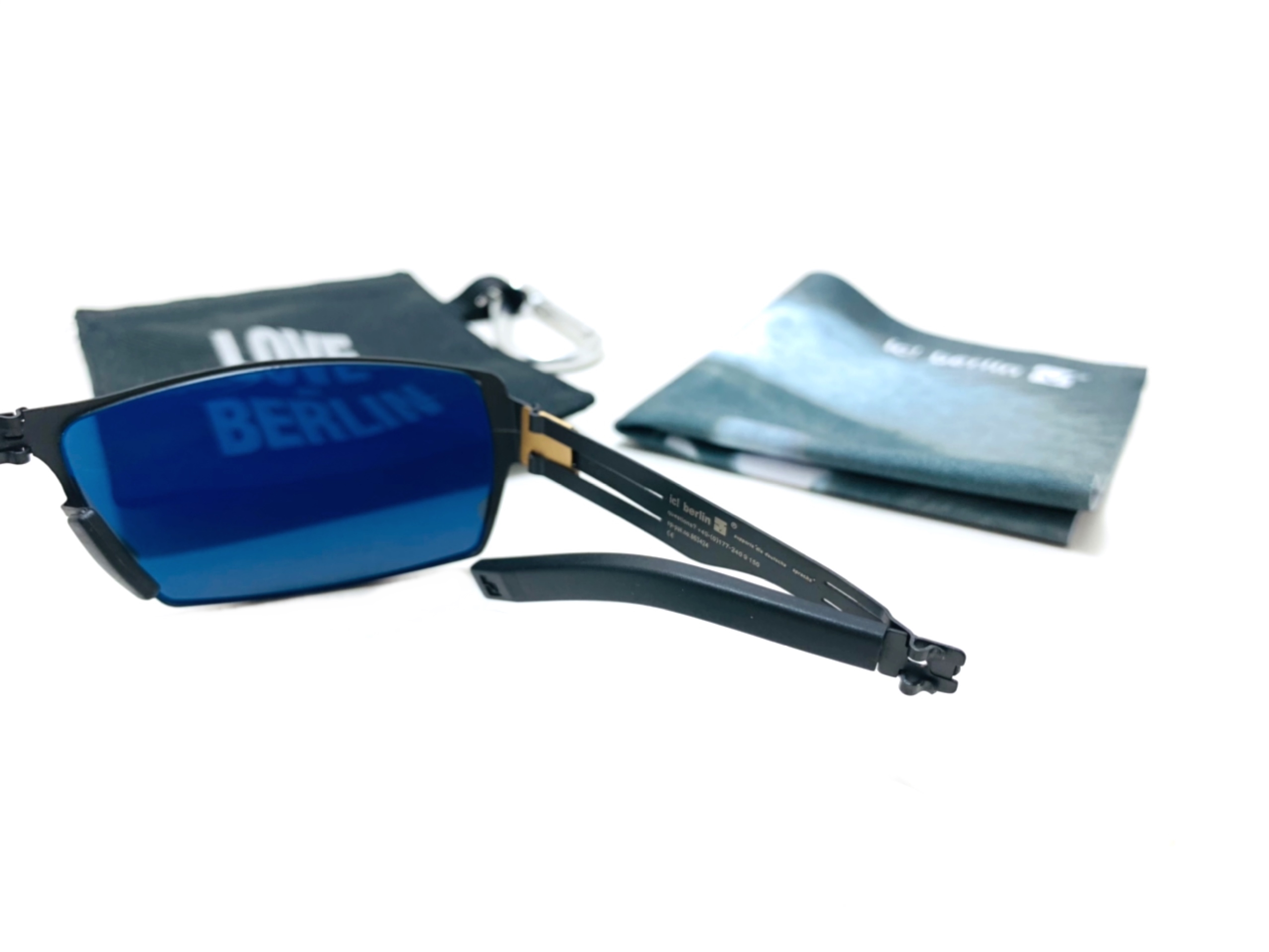 แว่นกันแดด ic berlin model neutron star black 57-19 แว่นกันแดดพับได้ <ดำ>