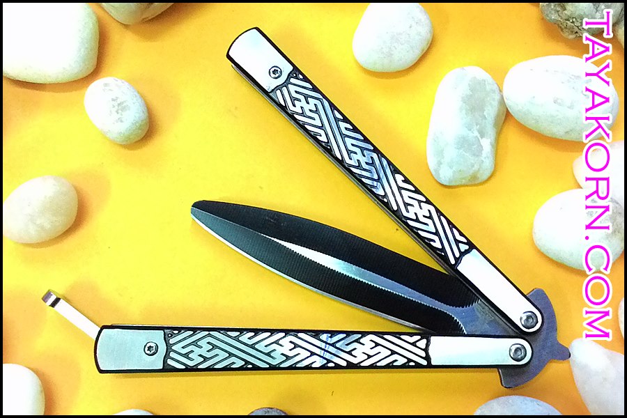 มีดซ้อมควง มิยะโมะโตะบาลิซอง Miyamoto Balisong Trainer Knife TKBS-MT711TR