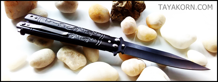 มีดบาลีซอง Black Dragon Balisong TKBS14NV