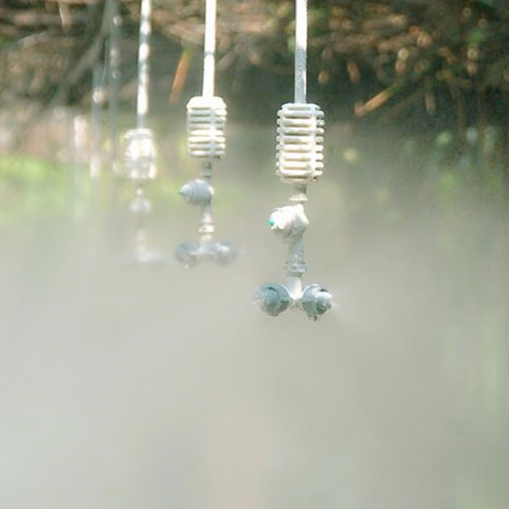 05-MSP-28-W MSP-28 หัวพ่นหมอก 4 ทาง THAIWATER 0.8 มม. สายยาว 50 ซม. แบบเสียบกับท่อ PE SKU-752