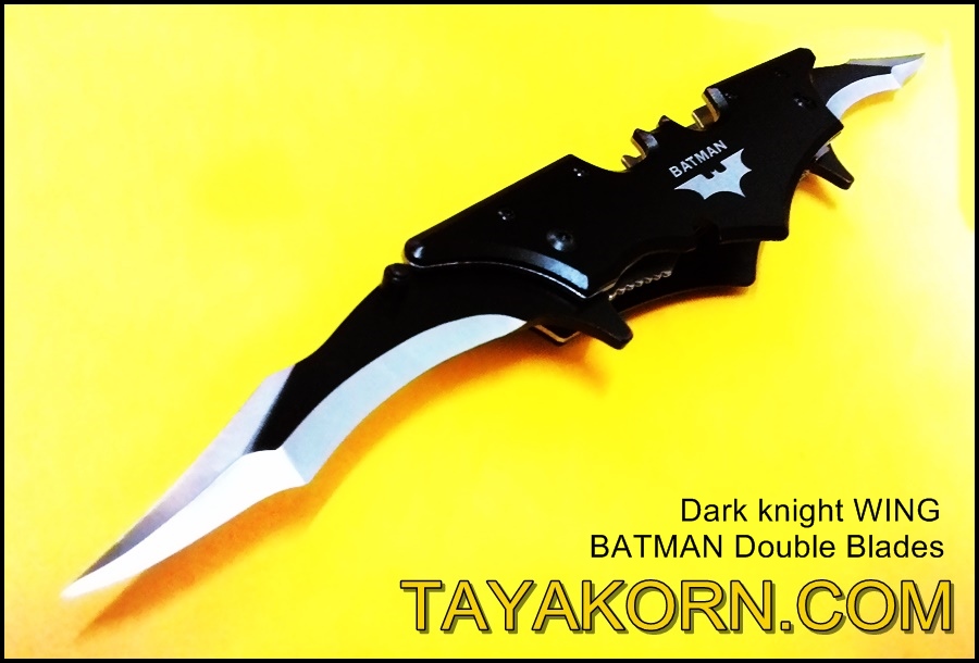 มีดพับ ดาร์คไนท์วิง แบทแมนดับเบิ้ลเบลด Dark Knight Wing Batman Double Blade TKFK-B1