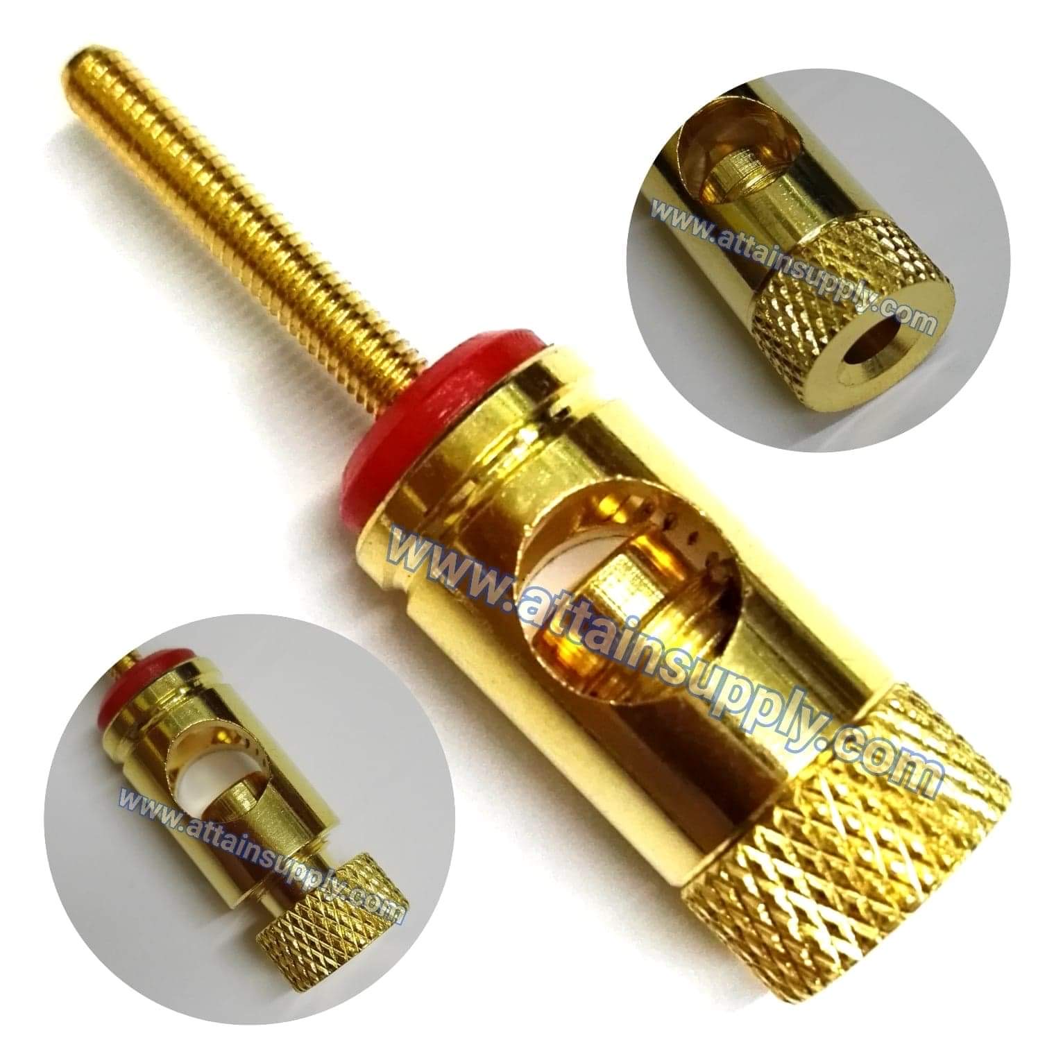 P.BANANA SCREW-GOLD/RED