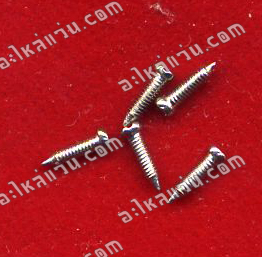 น็อตจมูก หัว + เกลียวเต็ม ปลายแหลม ขนาด 1.2 x 3.6 มิล