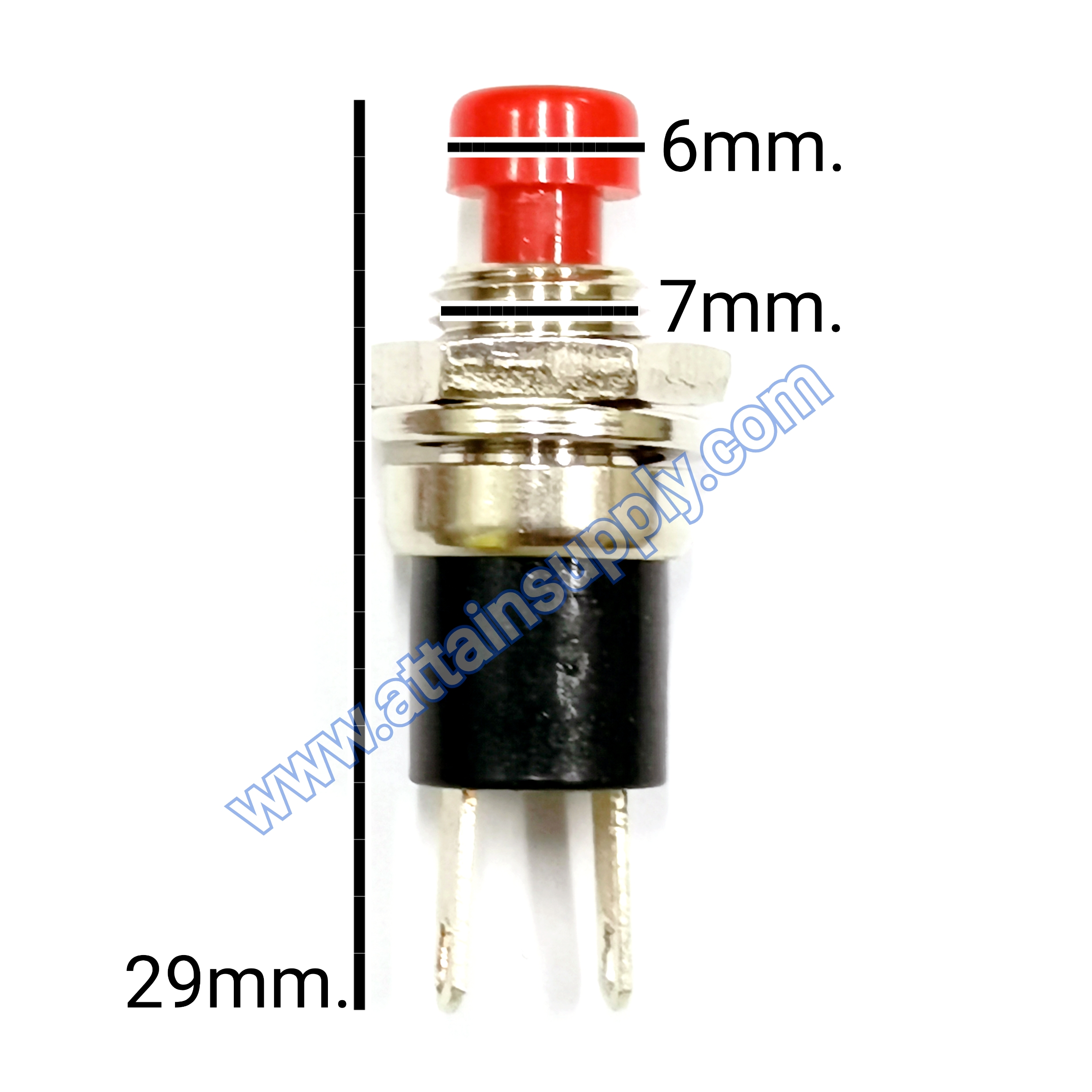 สวิทช์ กดดับ-ปล่อยติด/จิ๋ว-สีแดง JAPAN