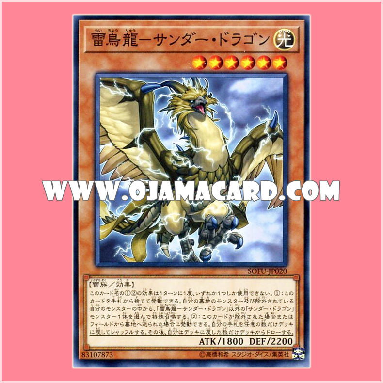 SOFU-JP020 : Thunder Dragonhawk / Thunder Bird Dragon - Thunder Dragon (Common)