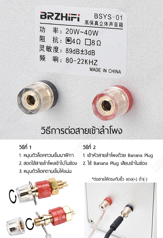 BRZHiFi Art ONE ลำโพงตู้อะลูมิเนียมสีเงิน ดอก 3 นิ้ว 40W 4Ω Passive Speaker +วงจร Crossover แยกย่านเสียง BRZHiFi Art 1