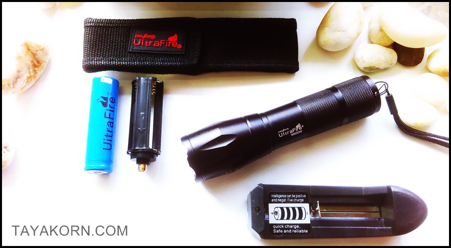 ไฟฉาย ซุปเปอร์ซูม ที6 Super Zoom T6 UltraFire 35,000W TKFL-UZT6