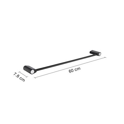 ราวแขวนผ้าเดี่ยว HAFELE รุ่น 485.80.006 ขนาด 60 ซม. สีดำ