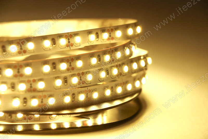LED Strip เส้น 2835 ม้วน 5 เมตร 120 LED/M สี Warm white 3000K (ไม่กันน้ำ IP20)