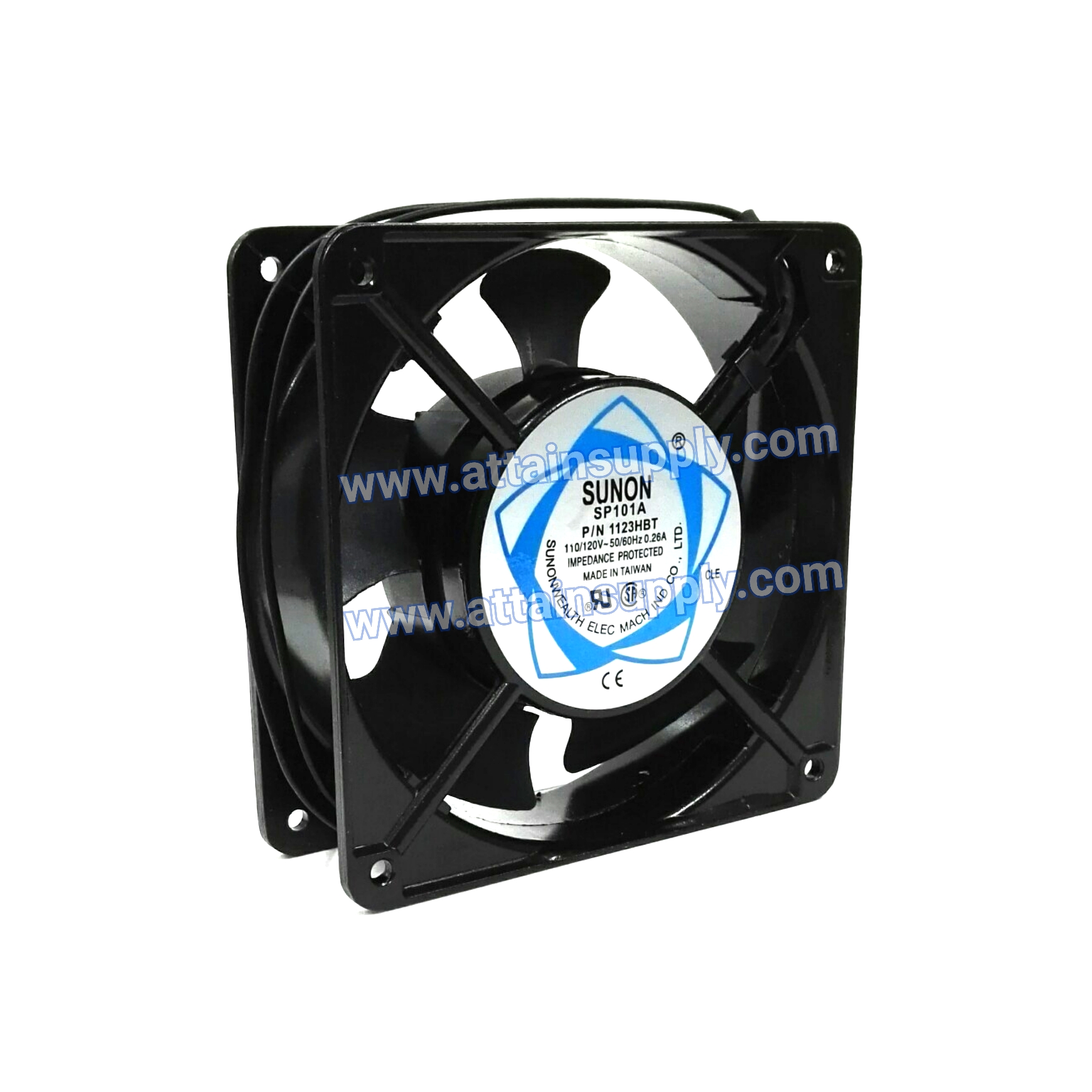 พัดลมAC110/120V-12x12x4CM./TAIWAN