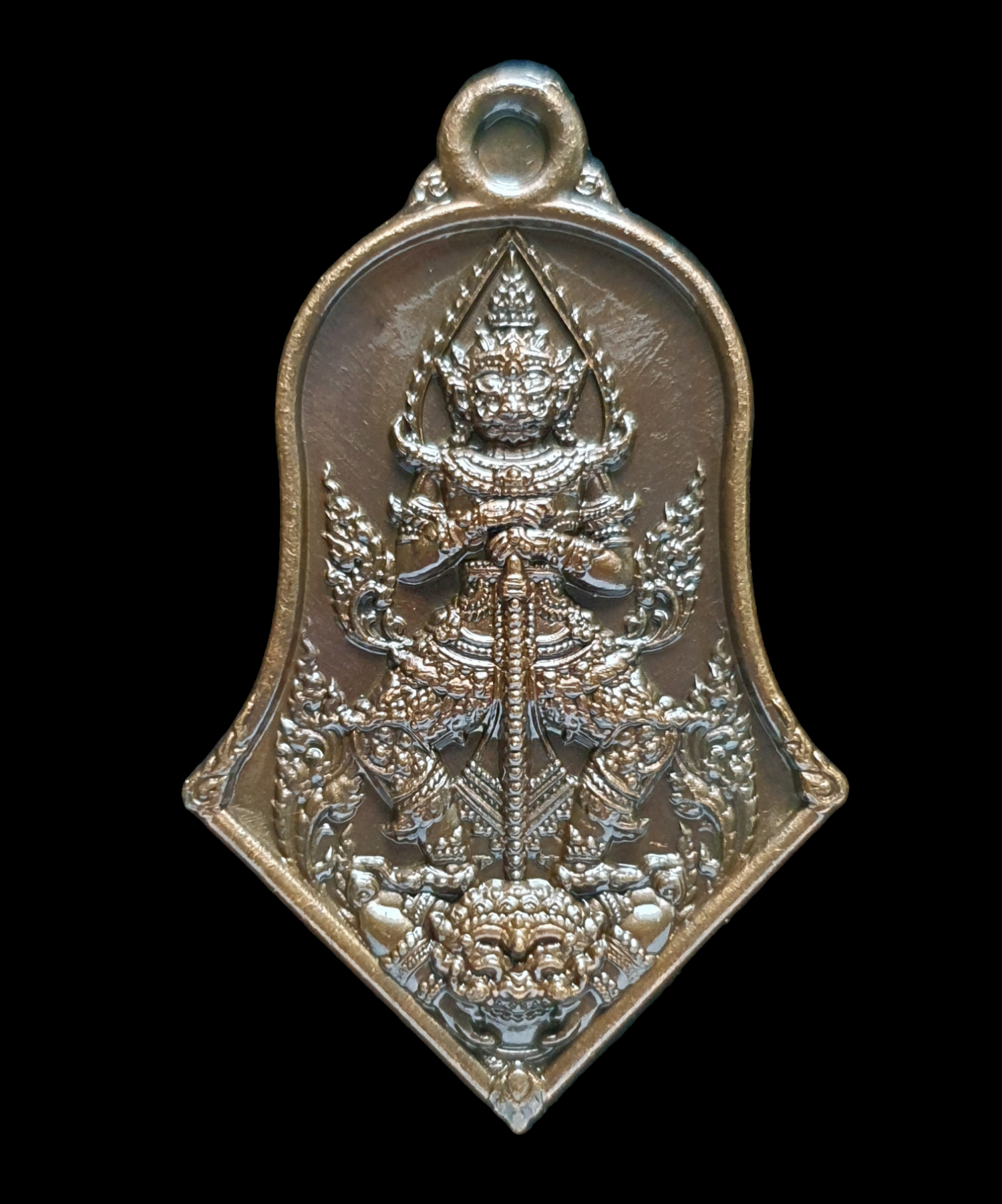 หลวงปู่บุดดา ปัญญาธโร วัดป่าใต้พัฒนาราม ท้าวเวสสุวรรณ รุ่นโครตเศรษฐี รายการที่ 7.32 เนื้อทองแดงผิวซาติน จำนวนสร้าง 199