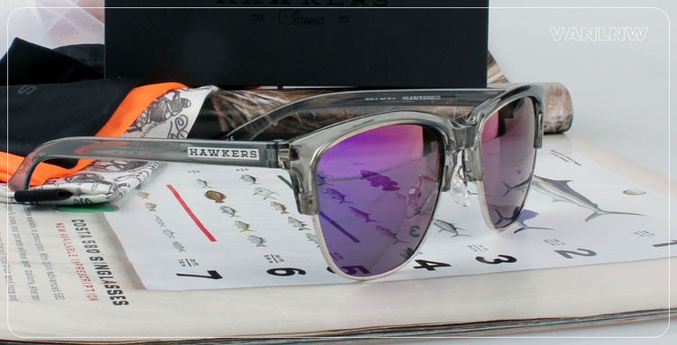 แว่นกันแดด HAWKERS CRYSTAL GREY JOKER CLASSIC <ปรอทม่วง>