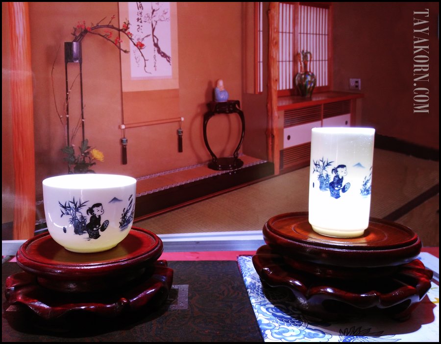 ชุดถ้วยชาแบบดมดื่ม ลายภาพวาดเด็ก Child painting Tea cup set TKLG-CP1