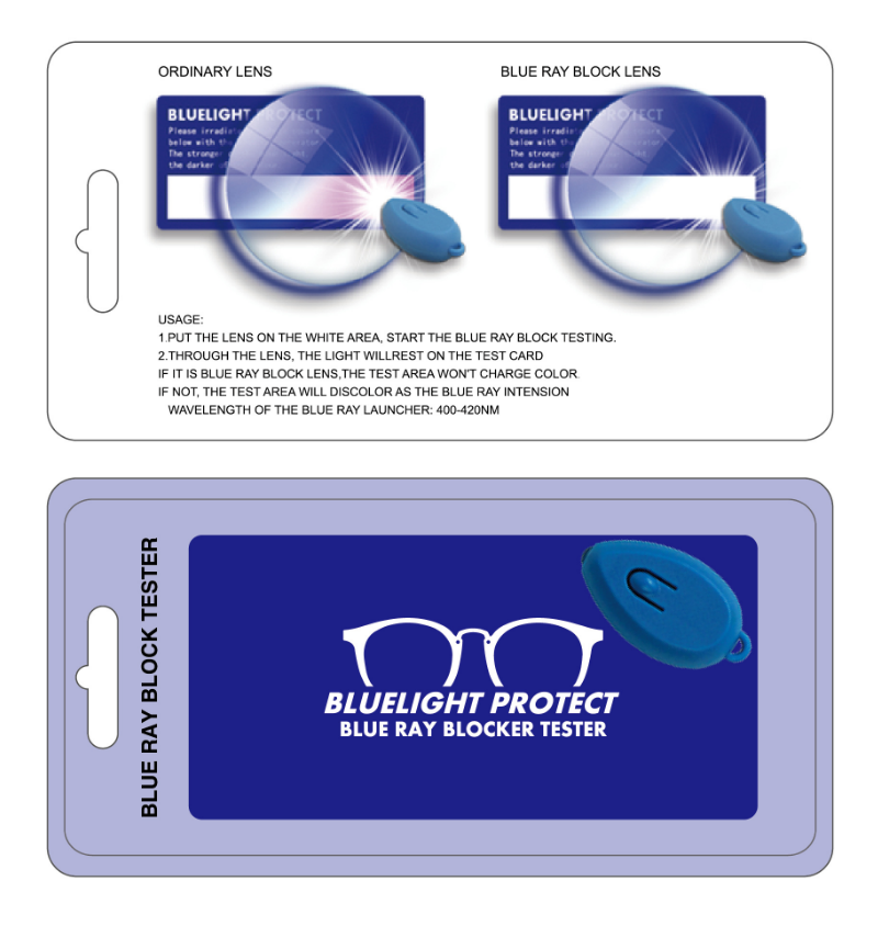 ชุดทดทอบแว่นกรองแสงสีฟ้า Blue Ray Block Tester ใช้งานง่ายไม่ยุ่งยาก ทดสอบเองได้ที่บ้าน