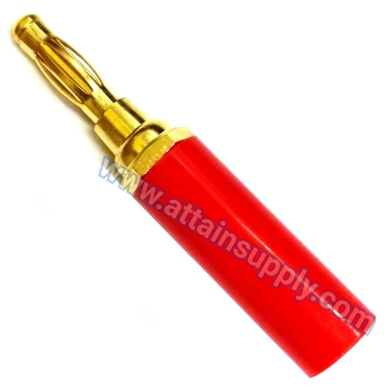 P.BANANA PLASTIC-LONG/GOLD-RED