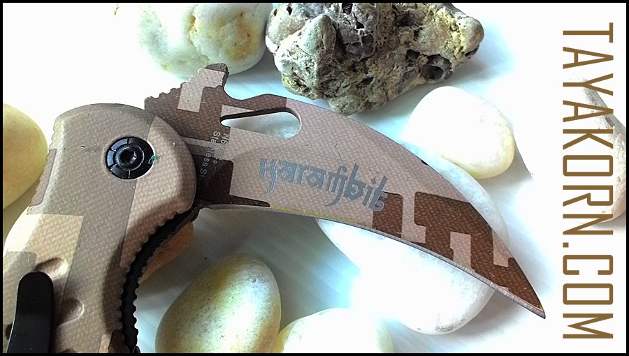 มีดคารัมบิตแอร์ฟ็อกเดสเสิร์ทคาโม่ Air Fox Desert Camo Karambit TKKB-AD2