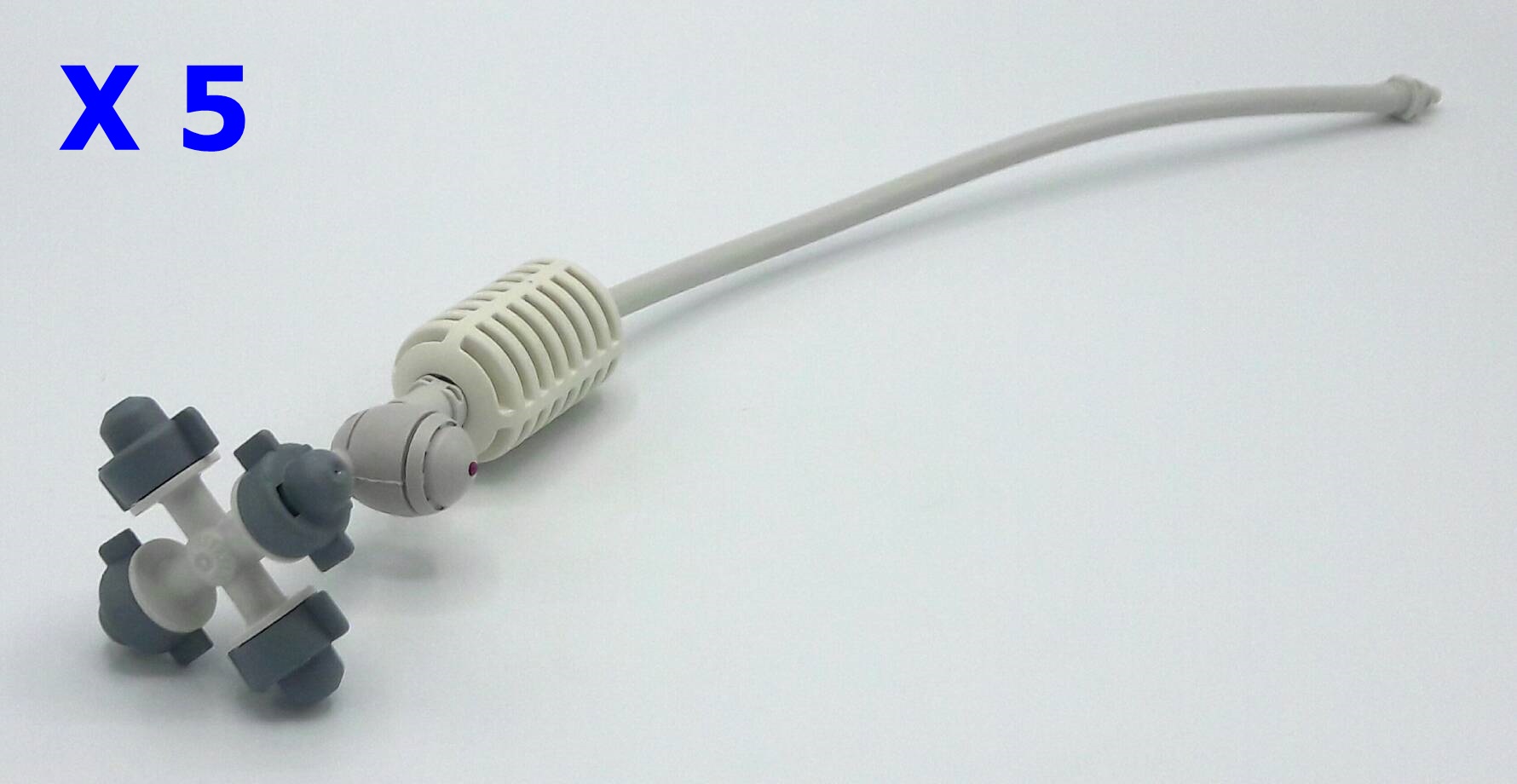 หัวพ่นหมอก 4 ทาง เนต้าฟิล์ม 0.6 มม. สายยาว 32 ซม. แบบเสียบกับท่อ PE ( NATAFIM ) X 5