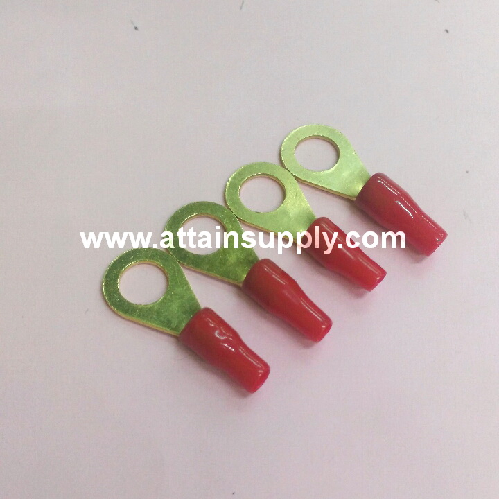 หางปลาทองเหลืองกลม-หุ้มปลอก No.6/RED