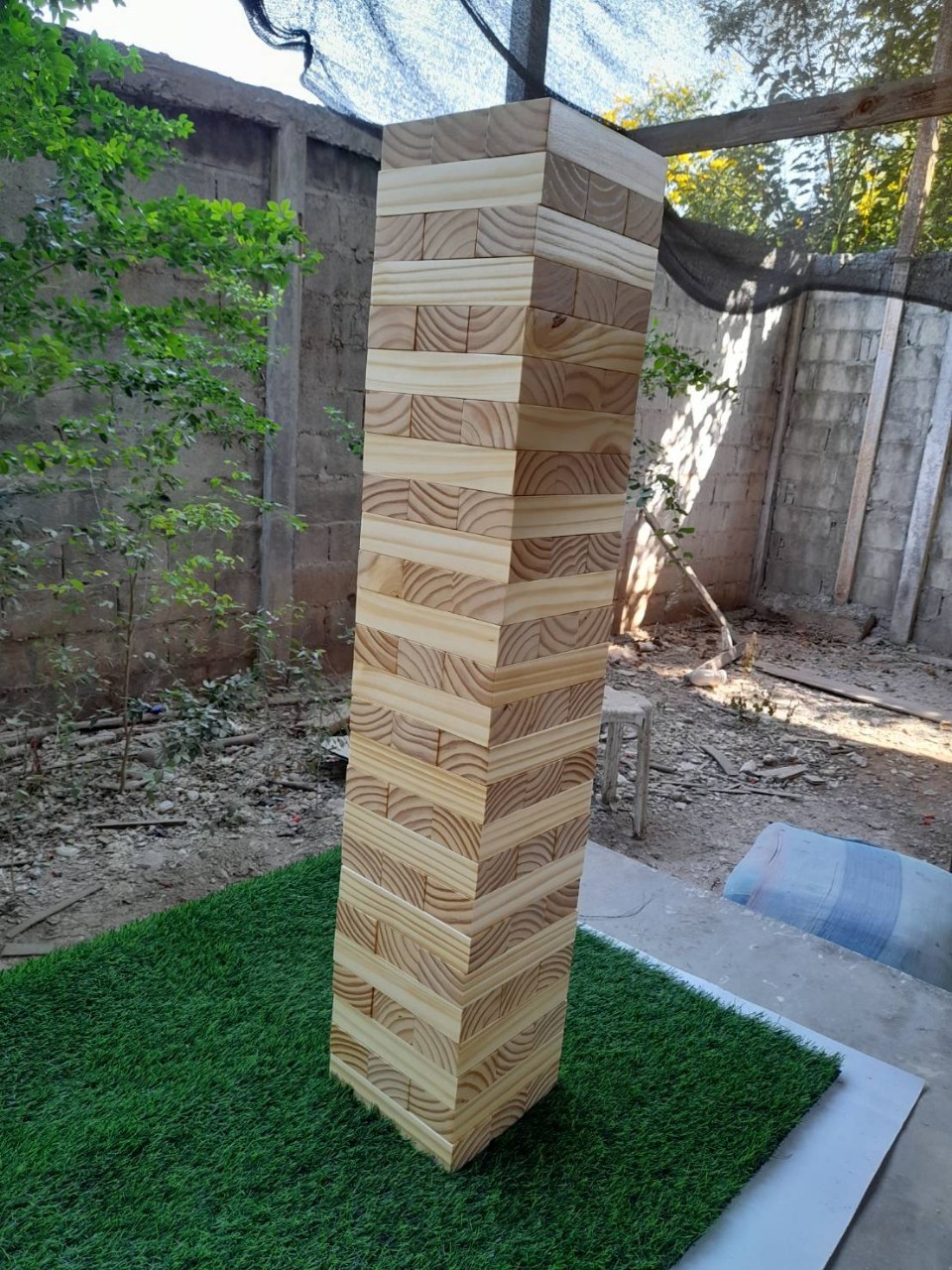 ตึกถล่ม ขนาดใหญ่พิเศษ 1 เมตร ไม้สน (Stack Wooden Tower high 1 m.)