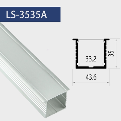 3535A ราง U (ไม่มีสต๊อก สั่งล่วงหน้า 10-15 วัน) ราคาต่อ 1 เส้น ยาว 1 เมตร รางอลูมิเนียม (Aluminium Profile) รางไฟ Aluminium Profile รางอลูมิเนียม ใช้กับไฟเส้น LED รางไฟเส้น rail led track โพรไฟล์