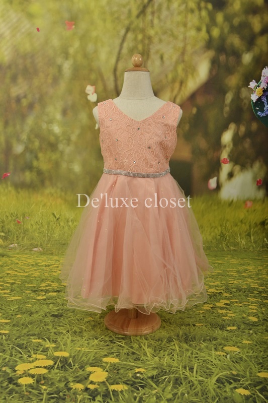 พร้อมส่ง Size 6ขวบ ชุดราตรีเด็ก,ชุดออกงานเด็ก