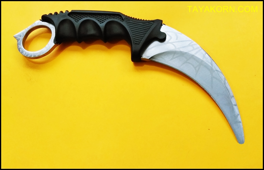 มีดซ้อมควง คารัมบิตไวท์สไปเดอร์ White Spyder Karambit Trainer Knife