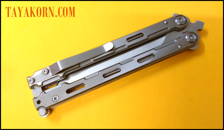 มีดซ้อมควง ไวท์มุรามะ White Murama Balisong Trainer Knife TKBS-WM778TR