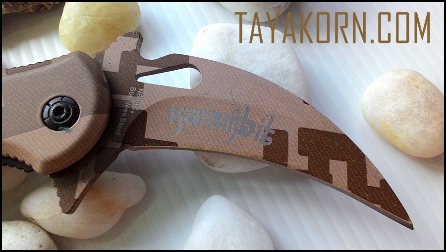 มีดคารัมบิตแอร์ฟ็อกเดสเสิร์ทคาโม่ Air Fox Desert Camo Karambit TKKB-AD2