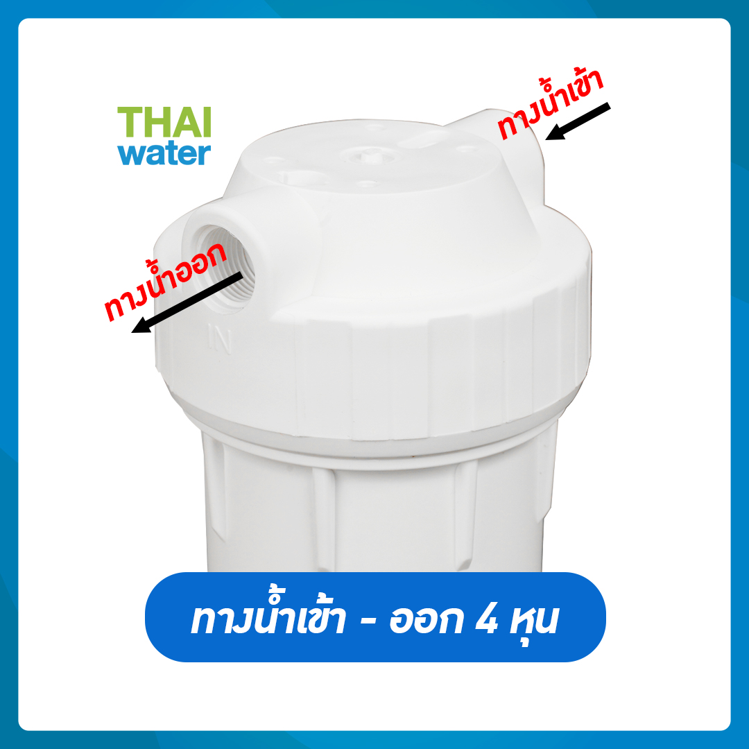 20-Housing-10-W เครื่องกรองน้ำ 1 ขั้นตอน Housing 10 นิ้ว สีขาว