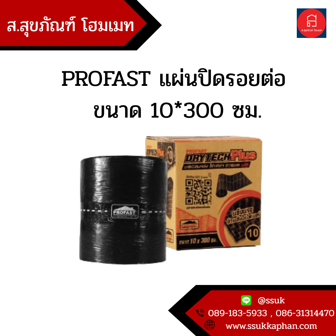 PROFAST แผ่นปิดรอยต่อ ขนาด 10*300 ซม.