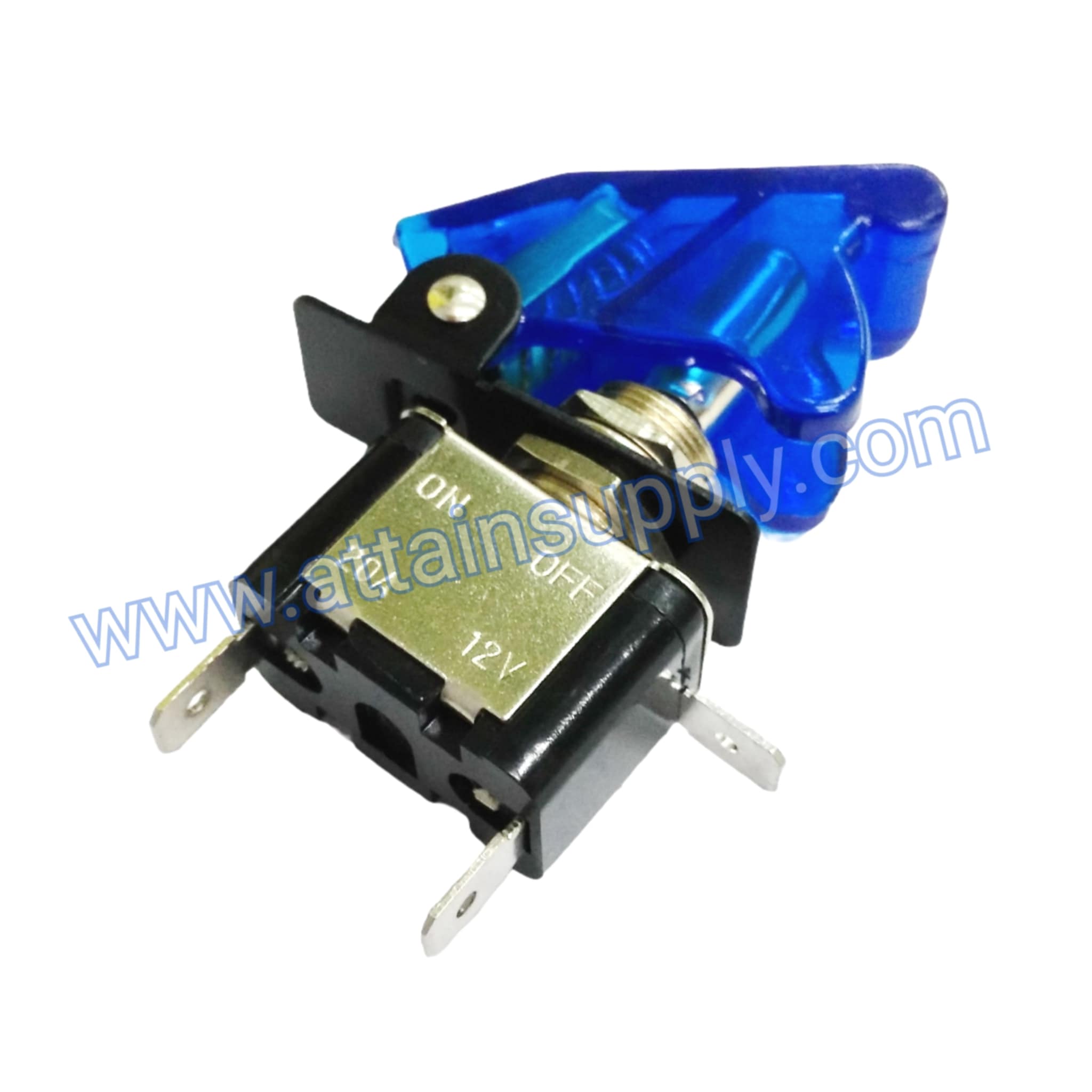 ฝาสวิทช์เครื่องบิน-สีน้ำเงินใส