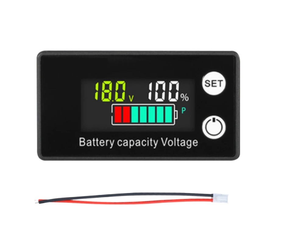 SUPNOVA วัดโวลต์ วัดแบตเตอร์รี่ โวลต์มิเตอร์จอสี (ไม่มีโลโก้)