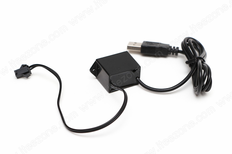EL Wire USB Adapter - ตัวแปลงใช้ไฟ EL Wire กับ USB - เสียบในรถยนต์ คอมพิวเตอร์ได้