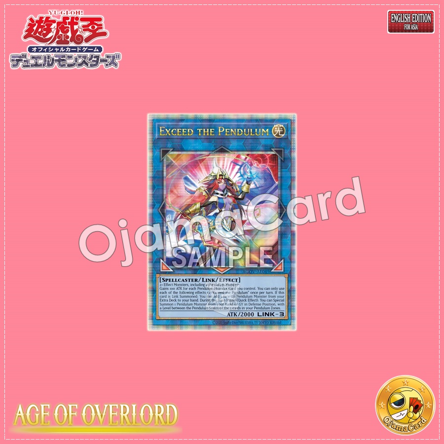 AGOV-AE045 : Exceed the Pendulum / Magical Swordswoman of Miracles (Secret Rare)