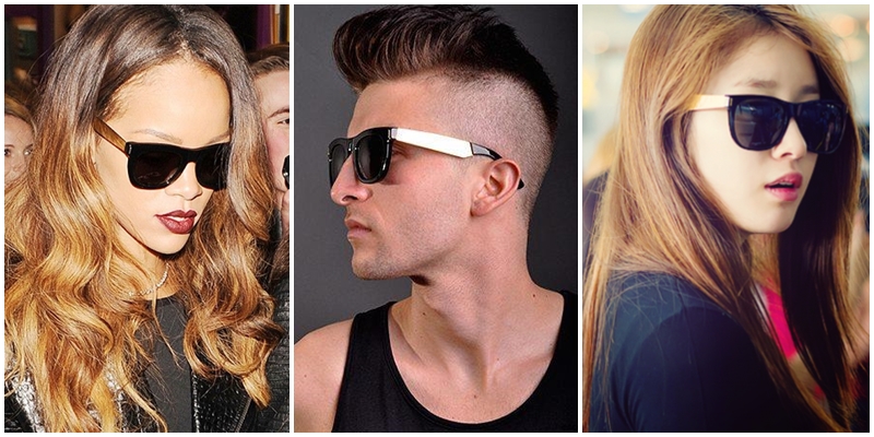 แว่นกันแดด SUPER Basic Francis Black & Gold 55-17 145 <ดำ-ขาทอง>