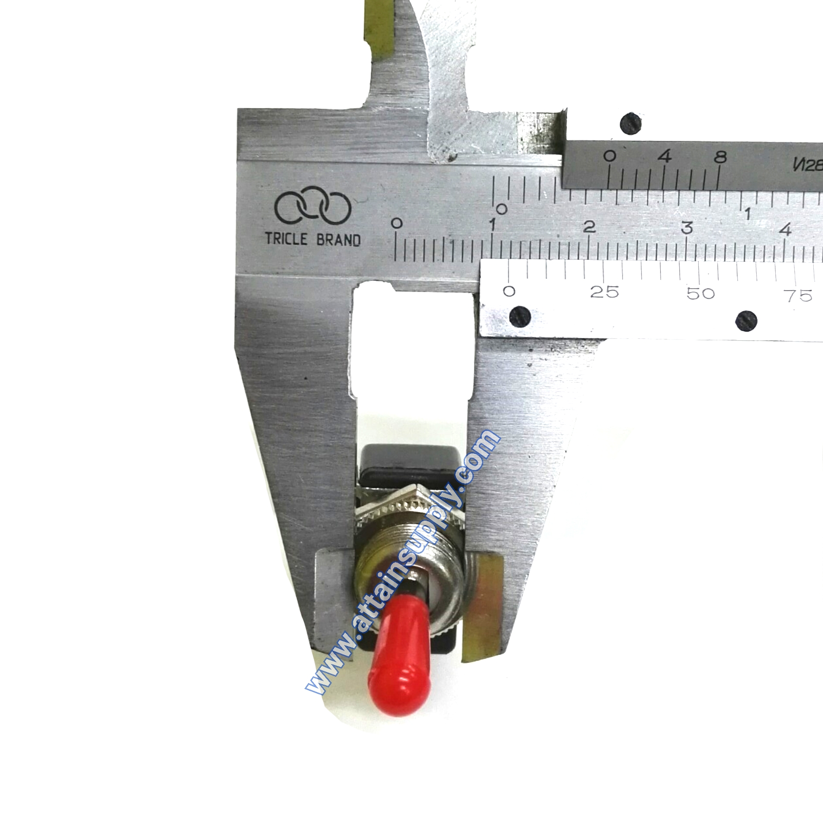 สวิทช์โยกON-OFF 2ขา/แบบขันน็อต-แกนยางแดง