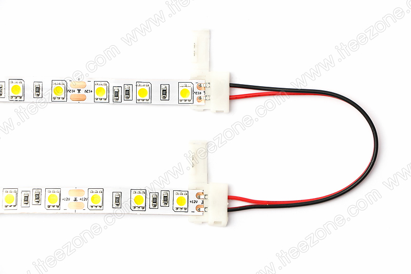 Connector 2 pin แบบมีสายไฟ ใช้เพิ่มความยาว หรือ ไว้เข้ามุม