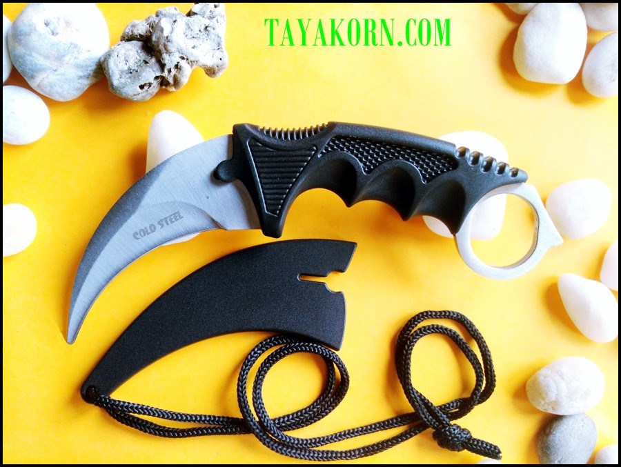 มีดซ้อมควง คารัมบิตไวท์ฮอก์ค White Hawk Karambit Trainer Knife