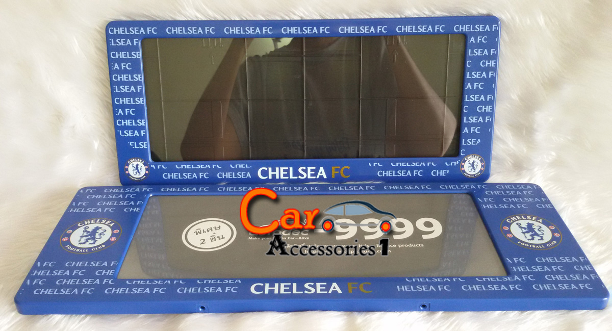 กรอบป้ายทะเบียนกันน้ำเชลซี Chelsea ชนิดหน้าสั้นหลังยาว (1 แพค บรรจุ 2 ชิ้น หน้า-หลัง) สินค้าลิขสิทธิ์แท้ ราคาพิเศษ New arrival!