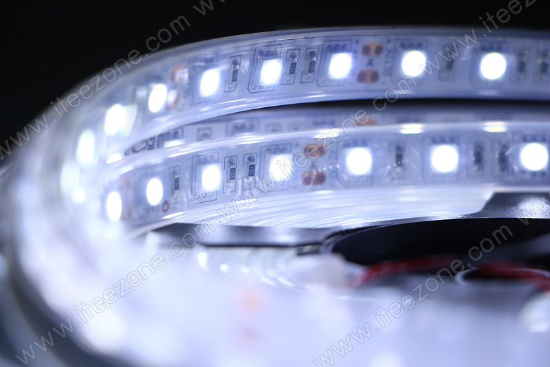 LED Strip เส้น ม้วน 5 เมตร สี Cool white 6500K ท่อซิลิโคน (กันน้ำ IP67)