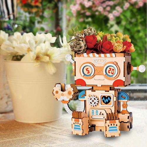 DIY Flower Pot - Pot Robot - กระถางต้นไม้