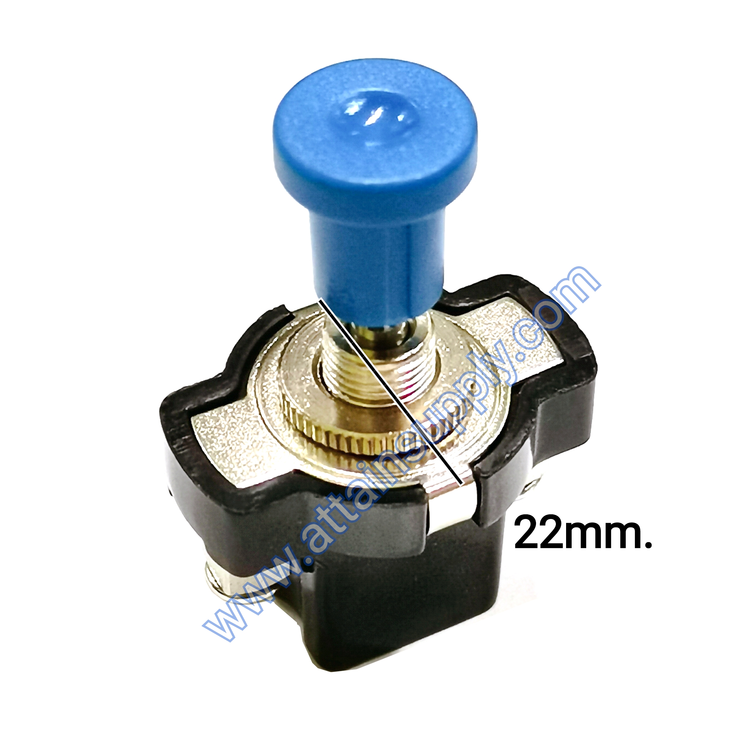 สวิทช์ดึง แกนเหล็ก-สีน้ำเงิน