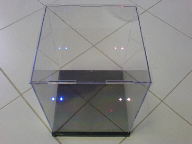 Model Display Box + LED / ตู้โชว์โมเดล 1/144 & 1/100 Size : 21.5 x 21 x 26cm